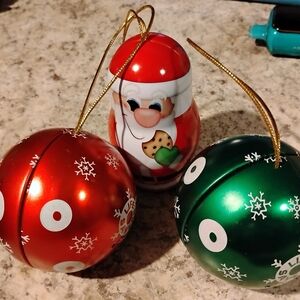 Festive Santa and Ornament Set